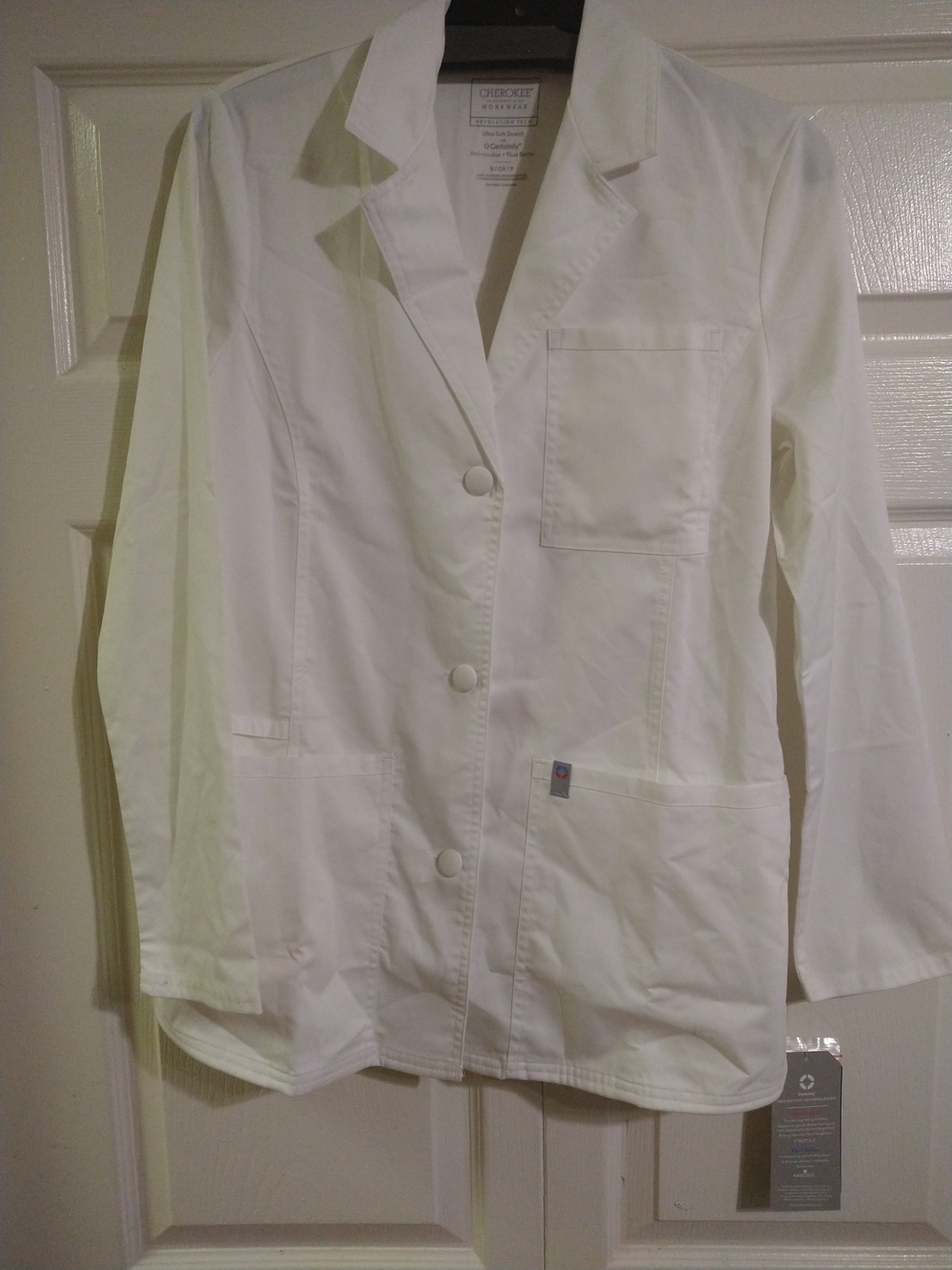 Cherokee White Women's Medical Lab Coat